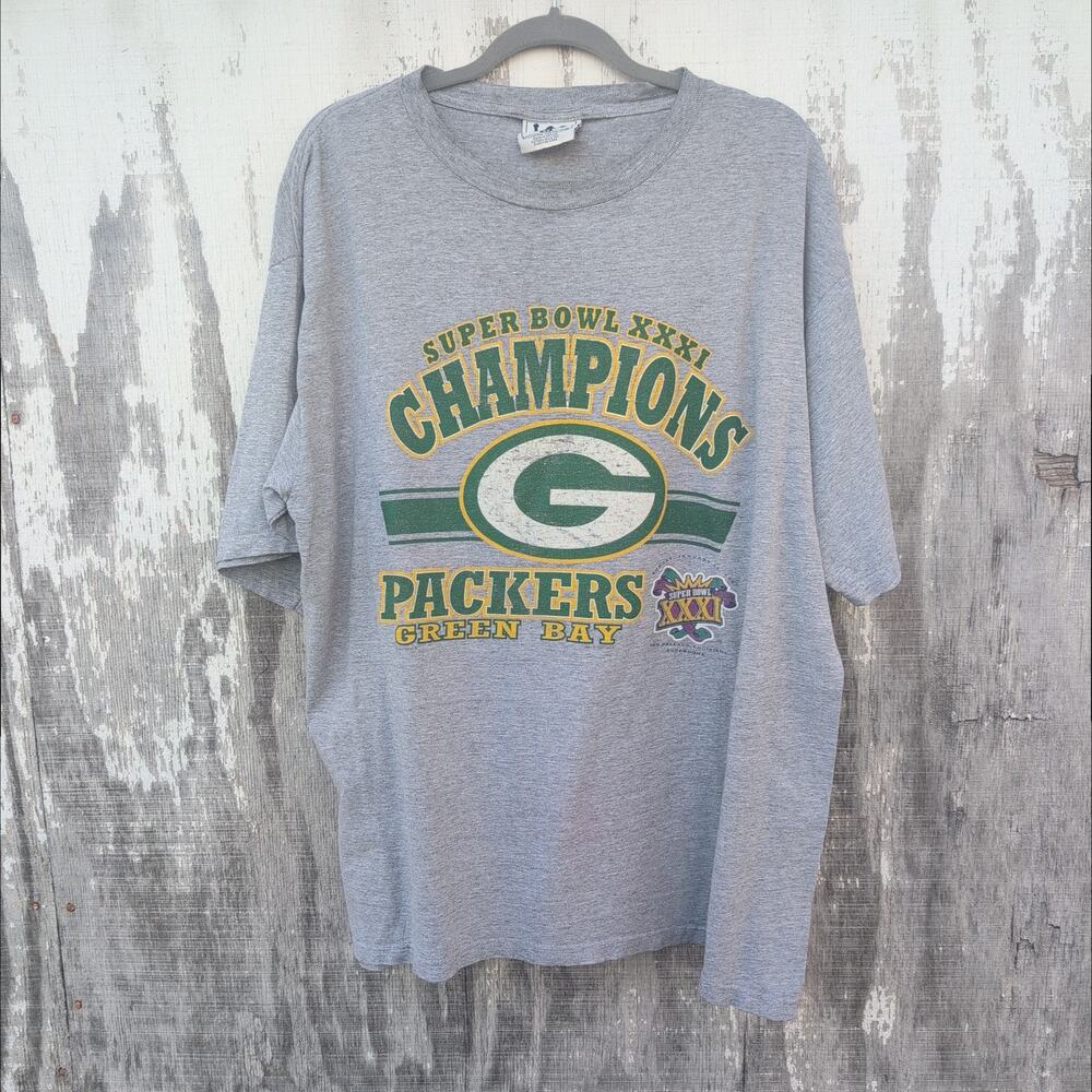 Vtg LEE 1997 Superbowl Greenbay Packers T Shirt Men's XL (Fits 2X)